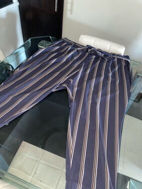 torrid Navy Multi-Stripe Drawstring women’s blazer and Pants.